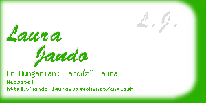 laura jando business card